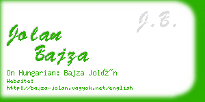 jolan bajza business card